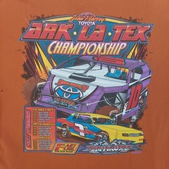 Toyota Ark LA Tex Speedway Championship T Shirt Mens Size XL John Harvey 2009