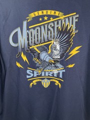 NWT Men’s Brad Paisley Moon Shine Spirit Eagle Lightning T-shirt Navy XXL (2XL)
