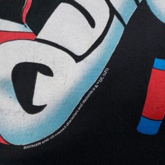 Harley Quinn DC Sitting Graphic Black T-Shirt Adult Size XL Delta Pro Weight GUC