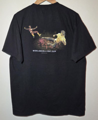 VTG Mortal Kombat vs DC Universe Tee Joker Scorpion Game Promo FACTORY FLAW Sz L