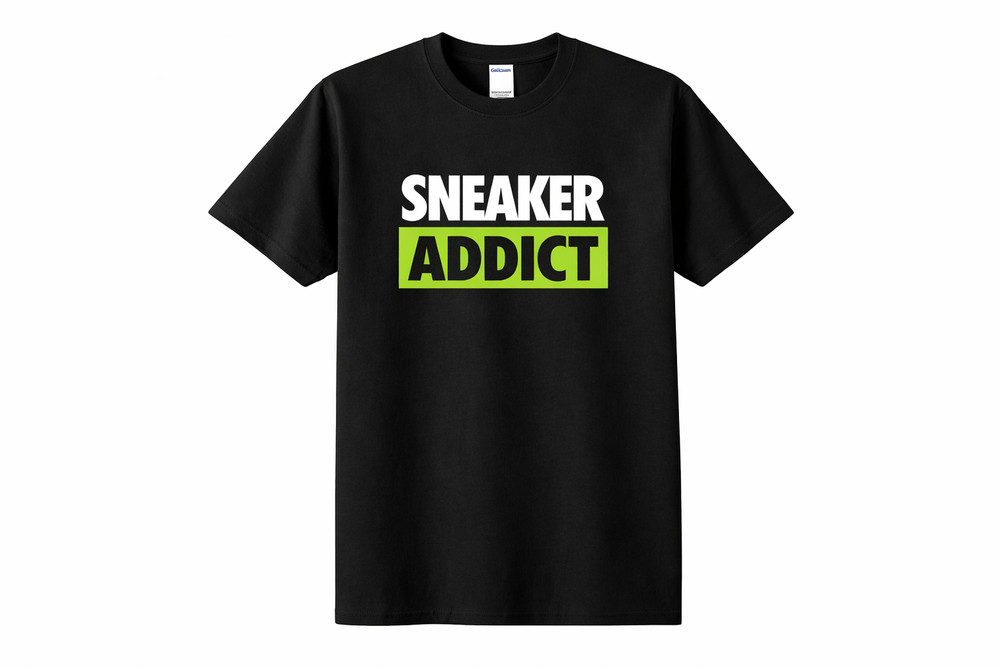 sneaker addict – volt green label (t-shirt color variety)