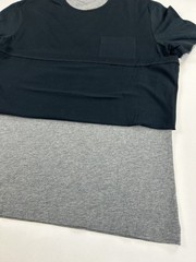 RLX by Ralph Lauren Short Sleeve Crewneck Double Tee – Black/Grey – Size: Medium