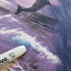 Vintage 90s The Mountain Jumping Dolphins Sz Medium Mens Tie Dye T-Shirt 1998