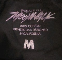 Project Moonwalk Men’s Black Astronaut Space Graphic Logo Crew Neck Tee M