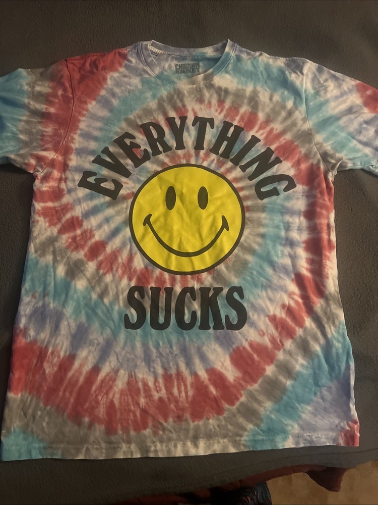 Chinatown Market Everything Sucks Tie Dye Shirt