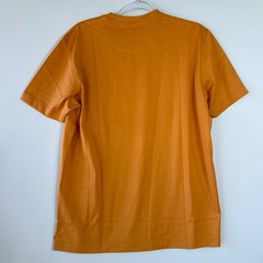 Left Coast Tee T-Shirt Mens Medium Orange 100% Peruvian Cotton Luxury Basic