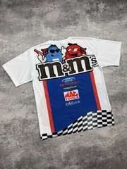 Vintage Y2K M&M’s Men’s T-Shirt Racing Tee Big Logo Rare Hype Streetwear
