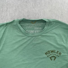 Howler Brothers Shirt Adult Large Green Long Sleeve HB Tech T UPF 50+ Mens L