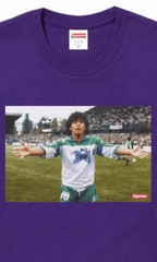 Supreme Maradona Tee Purple SS24T31 SIZE XL EXTRA LARGE