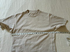 Lady White Co Shirt Mens Medium Oatmeal Rugby Tee Crew Neck Made in USA