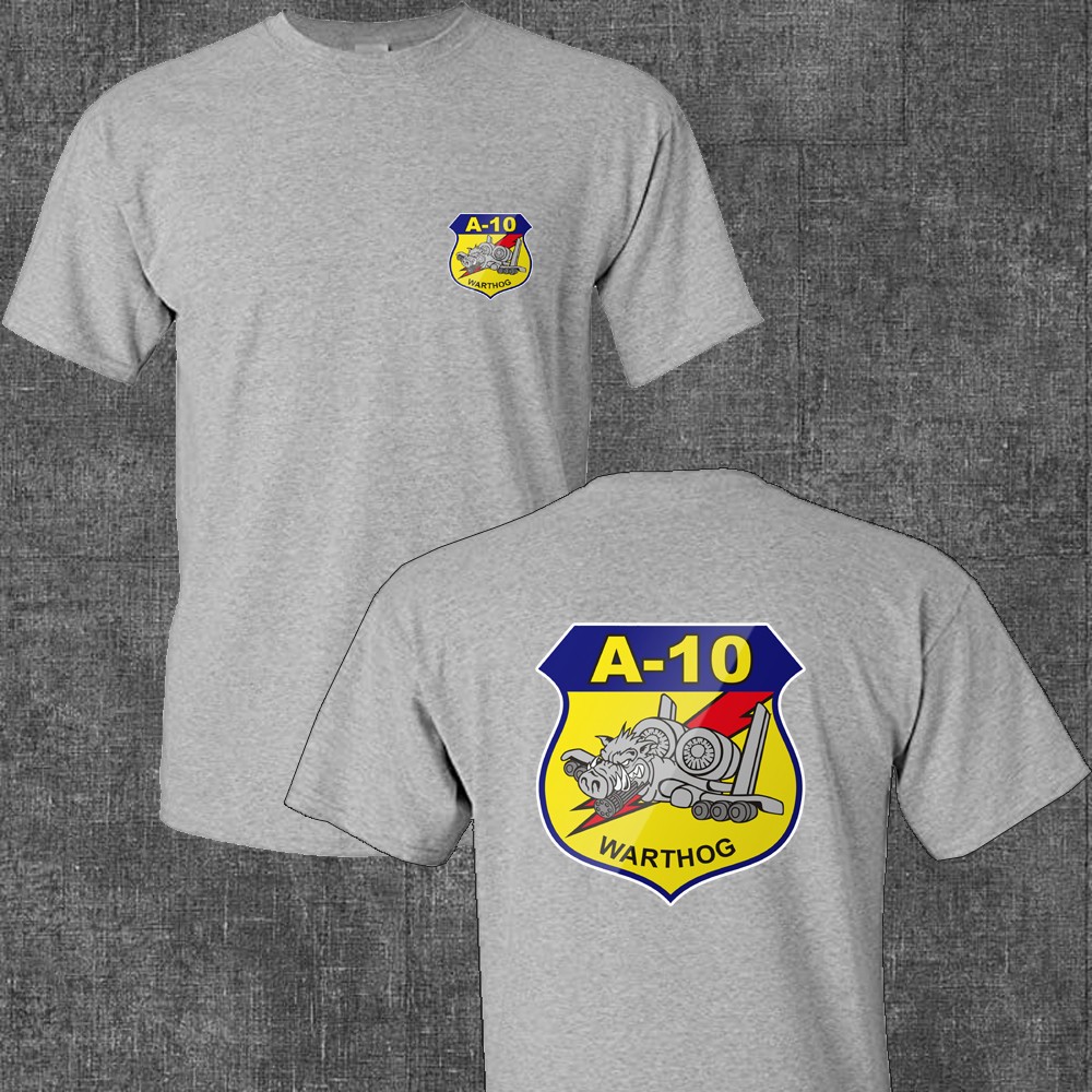 USAF Air Force Warthog A-10 Men’s Grey Size S to 5XL