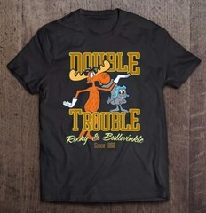 Rocky Bullwinkle Show T-shirt Unisex Cotton Tee All Size S to 5XL
