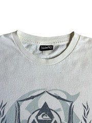 Vintage Y2K Quicksilver Graphic Short Sleeved Surf T-Shirt Size L