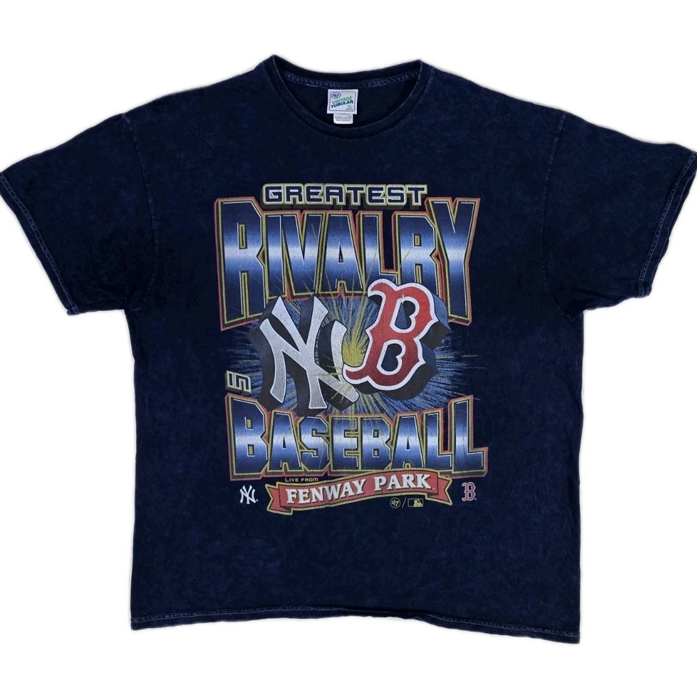47 Brand Vintage Tubular RED SOX / YANKEES Greatest Rivalry in Baseball Shirt XL