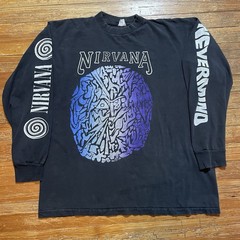 Vintage 90s Nirvana Roskilde Shirt Nevermind Tour Grunge Band Longsleeve
