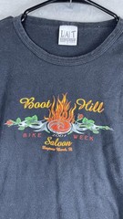 Vintage LAT Sportswear Shirt Mens Large Black Boot Hill Saloon Bike Week 2001
