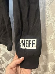 Neff Looney Tunes Marvin the Martian Black Graphic Crew Neck Long Sleeve Tee M