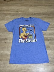 SESAME STREET EVERYTHING I KNOW I LEARNED IT ON THE STREET Unisex Sz M T-shirt