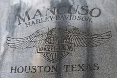 Harley Davidson 2X Blue TieDye T-Shirt Mancuso Houston TX on Genuine H-D Label