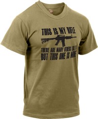 Coyote Brown Marine Corps Rifleman’s Creed M4A1 This Is My Rifle USMC T-Shirt