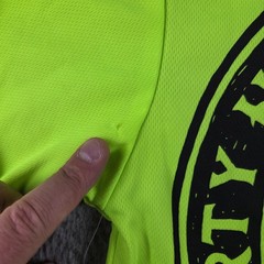 Troll Co Shirt Mens Small Long Sleeve Hi Vis Dirty Hands Clean Money Graphic