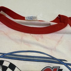 VTG 80s Ronnie Sox Drag Racing T Shirt 3/4 Sleeves Sz M Cal Cru Distressed