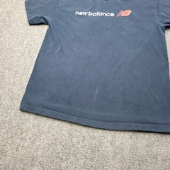 New Balance Large Vintage Spell Out T-Shirt Navy Blue Logo Cotton Mexico VTG
