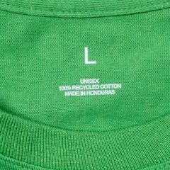 Two Apple Shirt Mens L Green Employee Short Sleeve Logo Leave The World Better