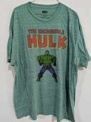 3243 Marvel Incredible Hulk Men’s 2X Green Graphic Crew Neck Tagless T-Shirt