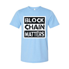Block Chain Matters Graphic T Shirt For Crypto Enthusiasts And Tech Fans Unisex