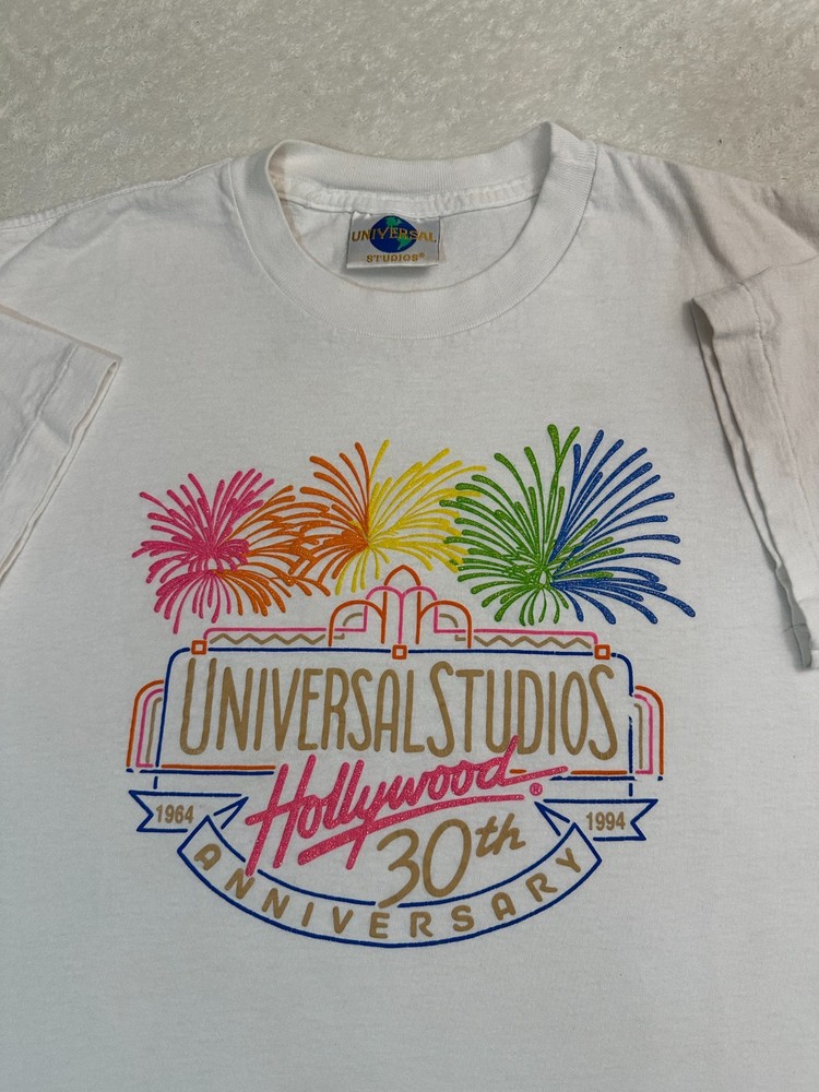 Vintage 1990s 90s 1994 Universal Studios Hollywood 30th Anniversary T-Shirt, XL