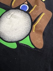 Vintage Looney Tunes 1994 Taz Pool Table AOP Shirt Wild Oats Mens Size Medium M
