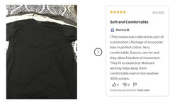 Fruit of the Loom 6-Pack Pocket Tee Men’s T-Shirt Soft and Breathable Assorted