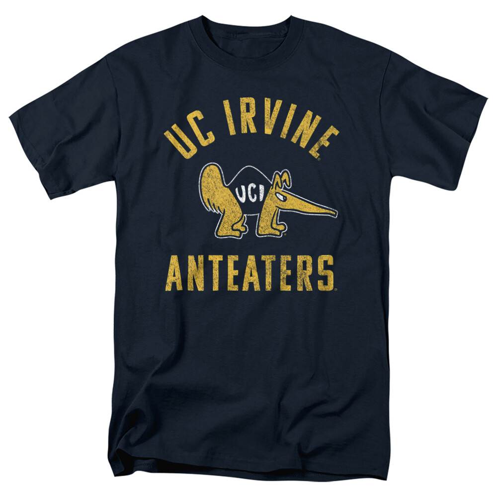 University of California Irvine Adult T-Shirt Anteaters Logo, Navy, S-5XL