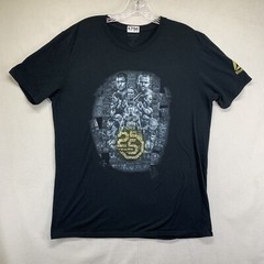 Men’s T Shirt UFC 25 Lots Of Fighters Graphic Reebok Size Medium Thin Black