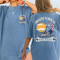 Boats and Hoes Shirt, Prestige Worldwide Tee, Nautical Nonsense T-Shirt