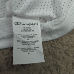Champion Authentic Athletic Wear Men Crew Neck Short Sleeves T-Shirt XL White