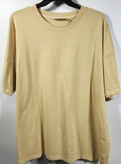 No Boundaries Men’s 2XL Cotton Oversize Tee Short Sleeve Yellow T-Shirt NEW