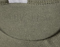 VTG Soffe T Shirt Tag M 17.5” PTP Single Stitch Sleeve Army Green Olive Military
