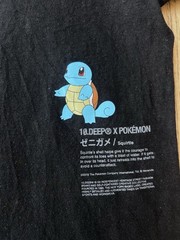 BAIT EXCLUSIVE 10 DEEP X Pokemon WATERBLAST Squirtle Tee (Black) – Size Large