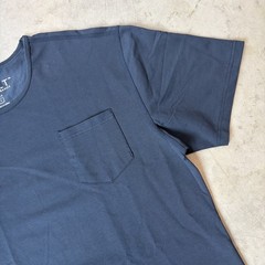 BYLT Premium Basics Lux Drop Cut Pocket T Shirt Navy Blue Crew Men’s Size Large