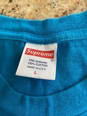 SUPREME MOLOTOV T-SHIRT BLUE