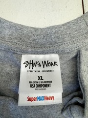 Shaka Wear Streetwear Solid Gray Long Sleeve Crew Neck T shirt Mens Size XL
