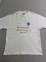 Vintage Computer Tech Tee 1995 MicroBilt Fan App Manager 1.0