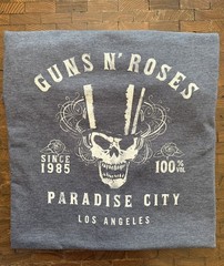 2 shirts for $8 Guns N’ Roses Paradise City T-shirt BLUE/GRAY TEE size 4XL
