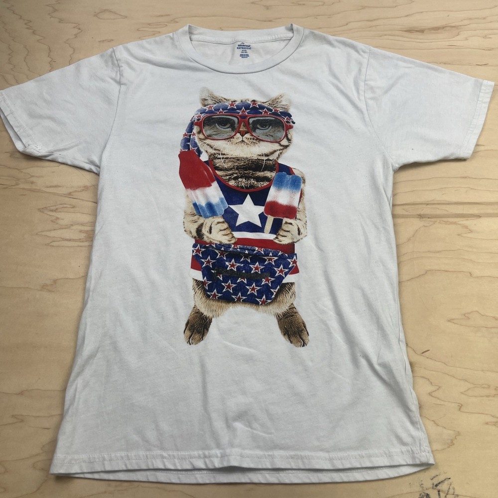 Cat Patriotic Headband Glasses And Popsicles Size S (34-36)￼