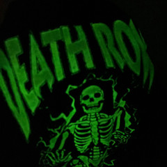 Death Row Records Shirt Mens Medium M Black Glow In The Dark Skeleton Logo Rap
