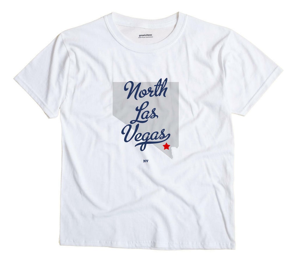 North Las Vegas Nevada NV Nev T-Shirt MAP