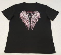 NWOT SHEIN Men’s T-Shirt Black Size M ~ Graphic Wings “ANGEL”