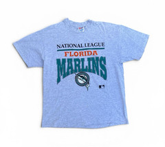 Vintage 90s Florida Marlins MLB Rare T Shirt Men’s Size 2XL Gray 1992 Baseball